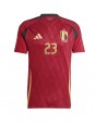 Belgien Arthur Vermeeren #23 Heimtrikot EM 2024 Kurzarm